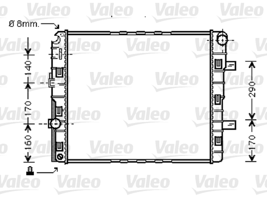Radiator, racire motor 733422 VALEO