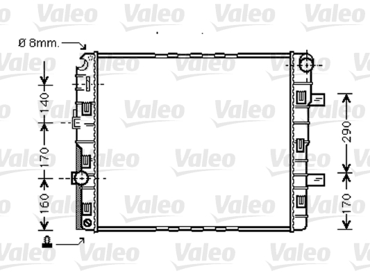 Radiator, racire motor 733423 VALEO