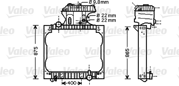 Radiator, racire motor 733428 VALEO