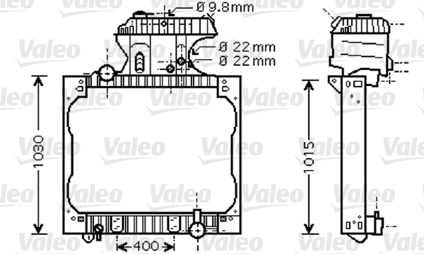 Radiator, racire motor 733429 VALEO
