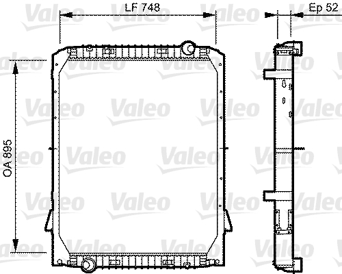 Radiator, racire motor 733482 VALEO