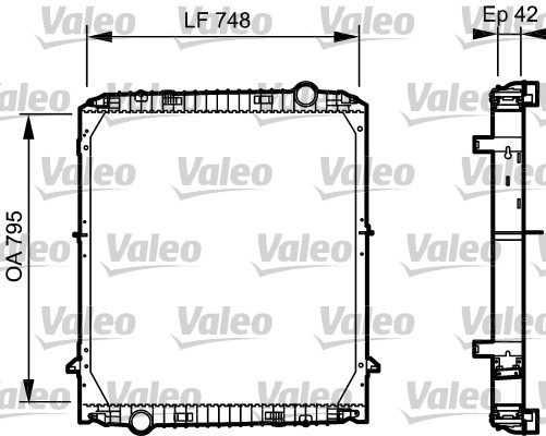 Radiator, racire motor 733486 VALEO