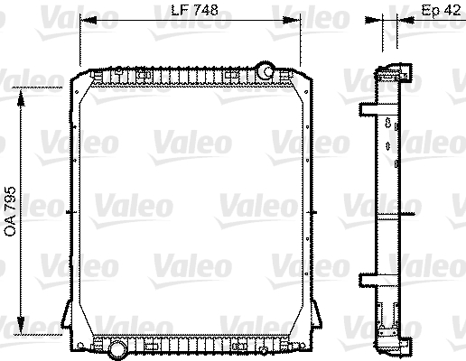 Radiator, racire motor 733487 VALEO
