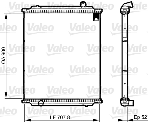 Retea radiator, racire motor 733517 VALEO
