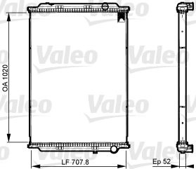 Retea radiator, racire motor 733522 VALEO