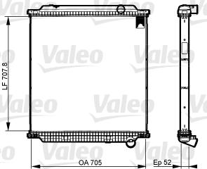 Retea radiator, racire motor 733526 VALEO