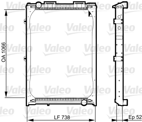 Radiator, racire motor 733529 VALEO