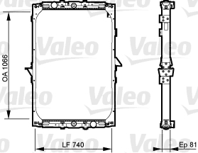 Radiator, racire motor 733531 VALEO