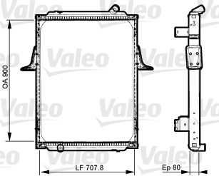 Radiator, racire motor 733536 VALEO