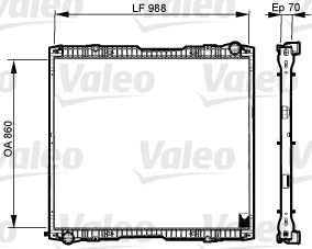 Radiator, racire motor 733540 VALEO
