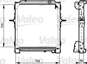 Radiator, racire motor 733548 VALEO
