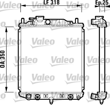 Radiator, racire motor 734101 VALEO