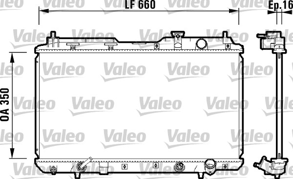 Radiator, racire motor 734110 VALEO