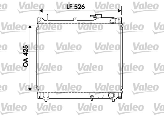 Radiator, racire motor 734162 VALEO