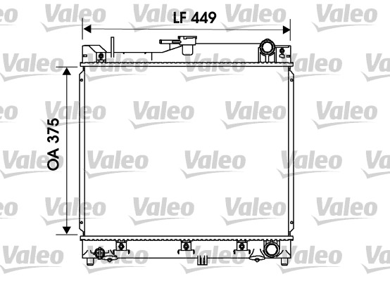 Radiator, racire motor 734170 VALEO