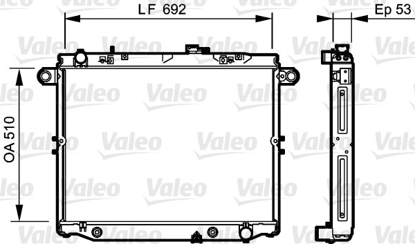 Radiator, racire motor 734192 VALEO