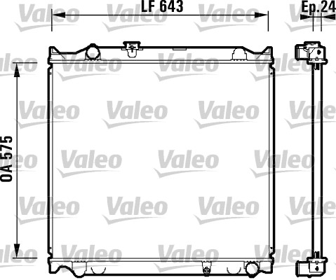 Radiator, racire motor 734205 VALEO
