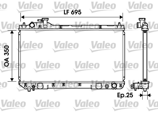 Radiator, racire motor 734216 VALEO