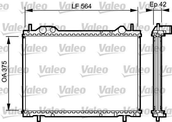 Radiator, racire motor 734220 VALEO
