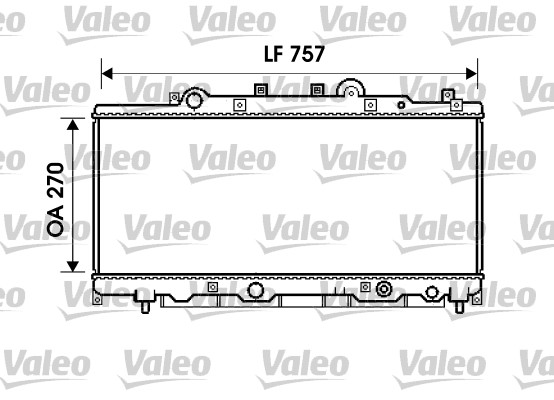 Radiator, racire motor 734235 VALEO