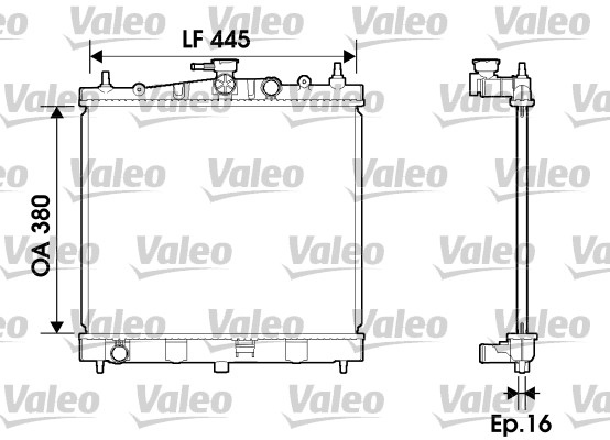 Radiator, racire motor 734246 VALEO