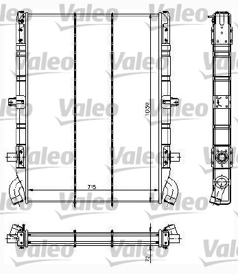 Radiator, racire motor 734295 VALEO