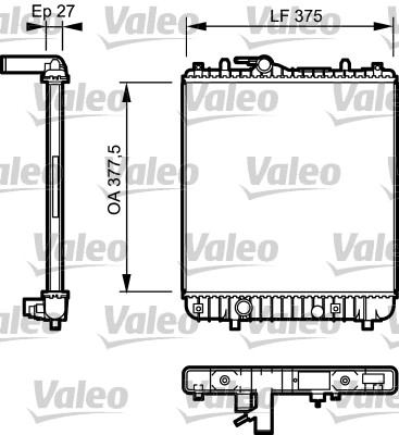 Radiator, racire motor 734330 VALEO