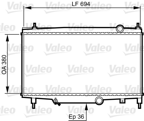 Radiator, racire motor 734336 VALEO