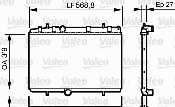 Radiator, racire motor 734338 VALEO