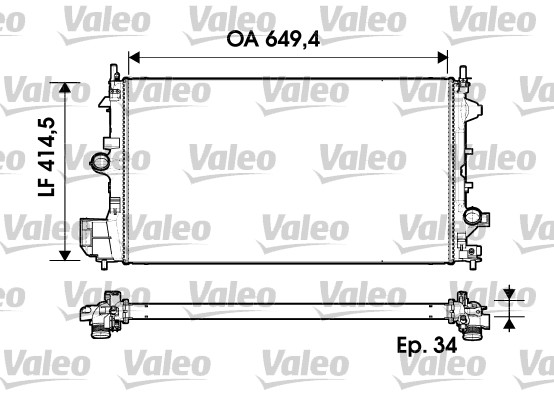 Radiator, racire motor 734339 VALEO