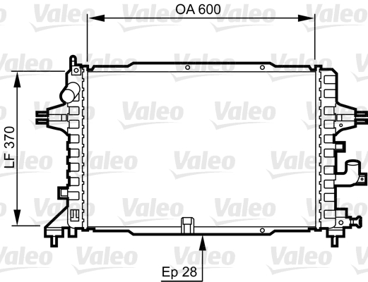 Radiator, racire motor 734380 VALEO