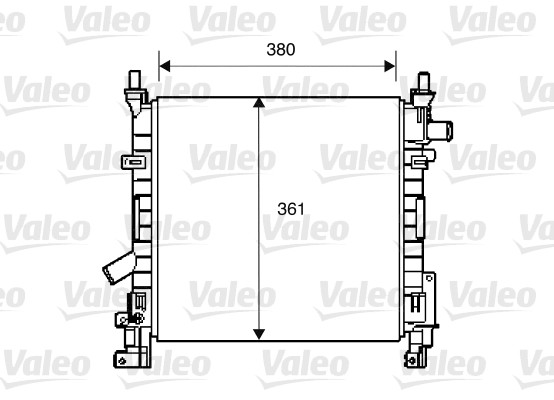 Radiator, racire motor 734392 VALEO