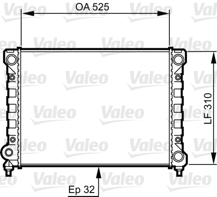 Radiator, racire motor 734415 VALEO