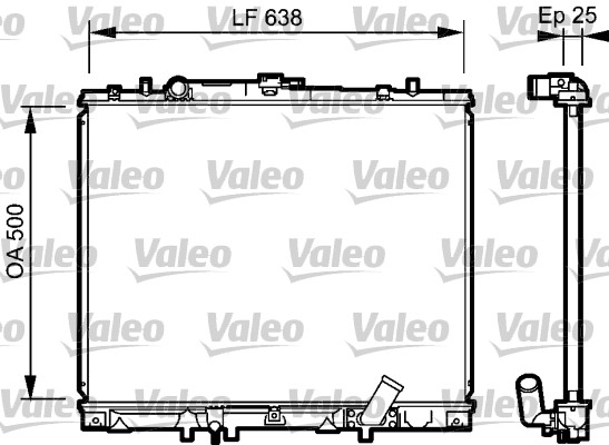 Radiator, racire motor 734424 VALEO