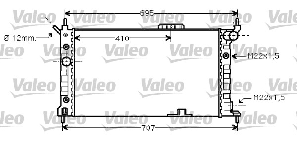 Radiator, racire motor 734429 VALEO