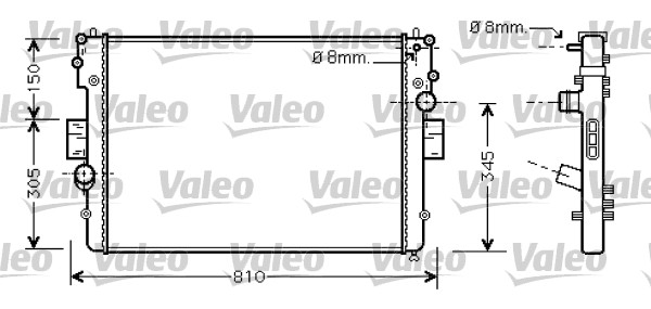 Radiator, racire motor 734448 VALEO