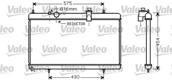 Radiator, racire motor 734452 VALEO