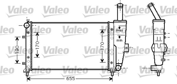 Radiator, racire motor 734459 VALEO