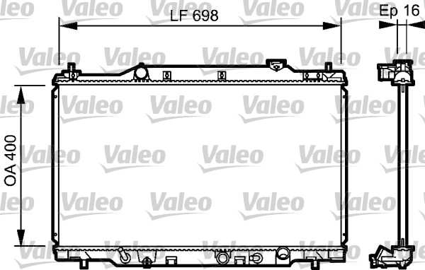 Radiator, racire motor 734478 VALEO