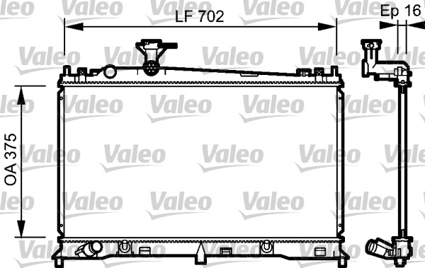 Radiator, racire motor 734483 VALEO