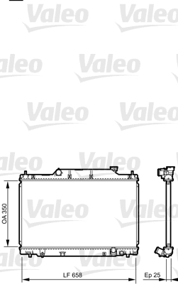 Radiator, racire motor 734702 VALEO