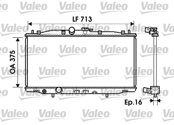 Radiator, racire motor 734703 VALEO