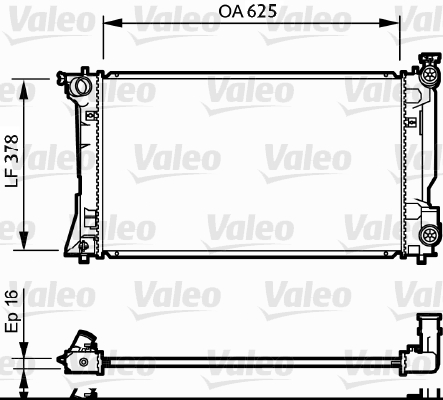 Radiator, racire motor 734712 VALEO