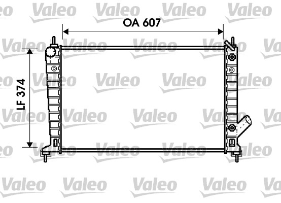 Radiator, racire motor 734830 VALEO