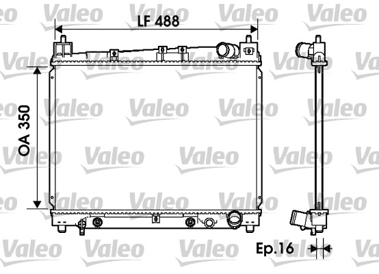 Radiator, racire motor 734841 VALEO