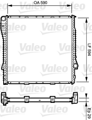 Radiator, racire motor 734896 VALEO