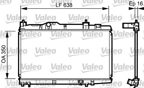 Radiator, racire motor 734916 VALEO