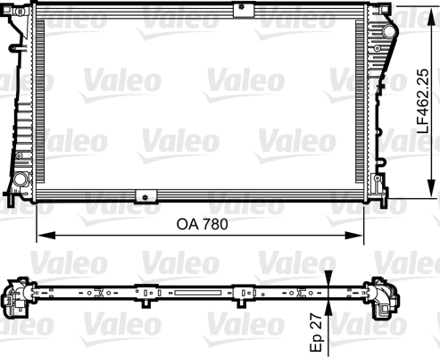 Radiator, racire motor 734931 VALEO