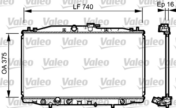 Radiator, racire motor 735050 VALEO