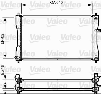 Radiator, racire motor 735056 VALEO